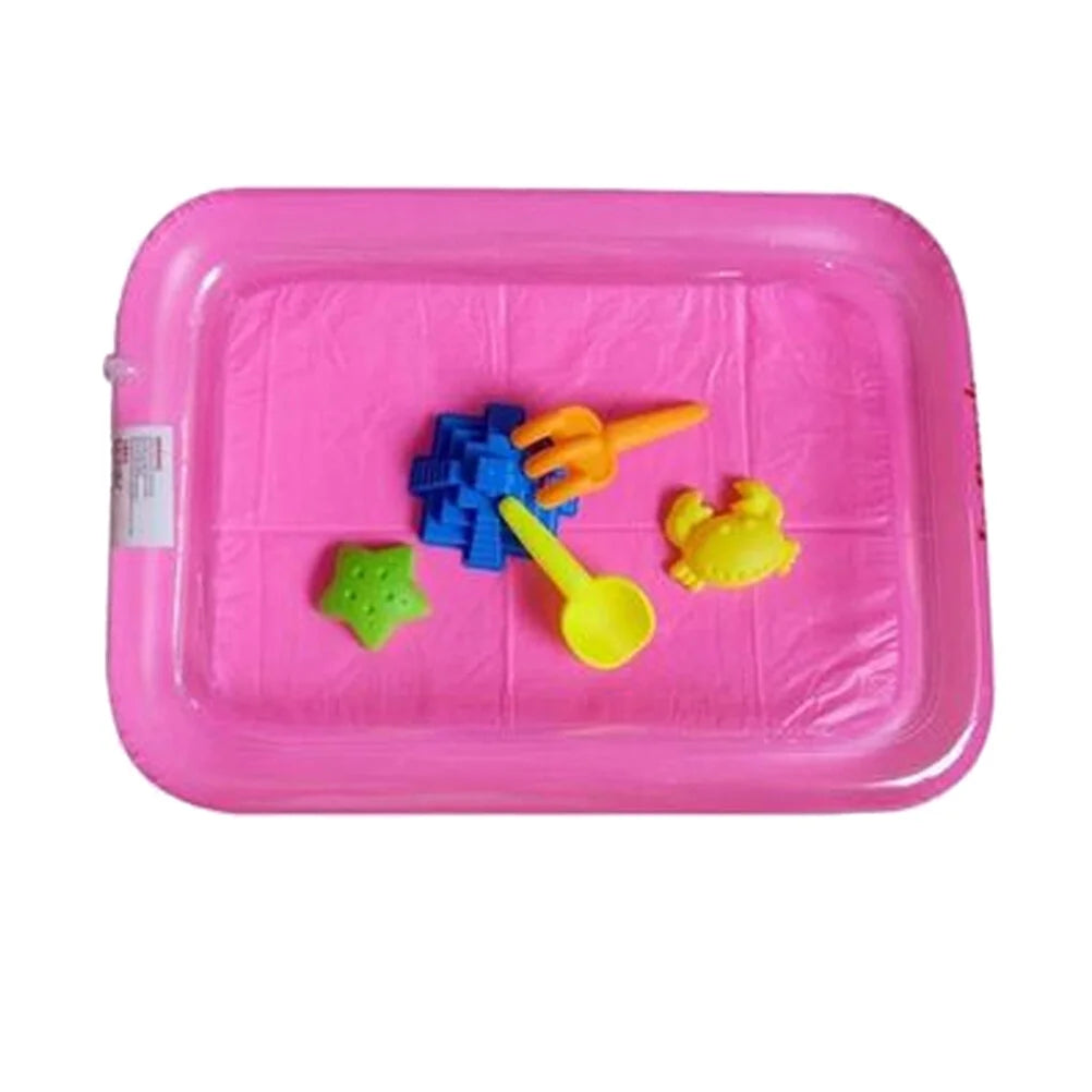 Pink Inflatable Sandbox Play Sand Toy Tray B935