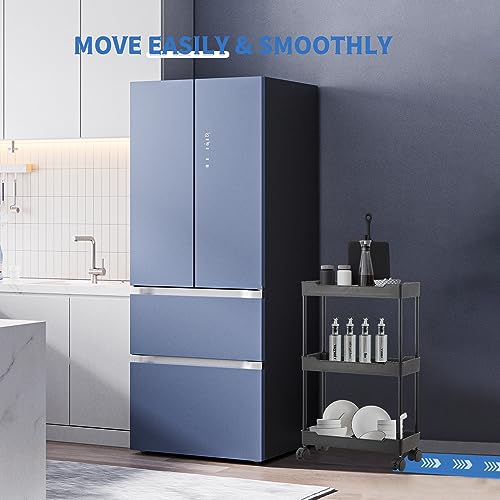 3 Tier Slim Rolling Storage Cart with Wheels O9902
