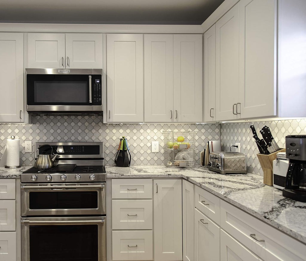 White Wall Kitchen Cabinets E674546
