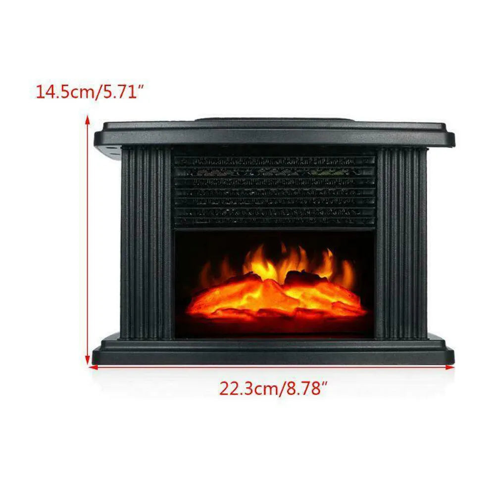 Electric Fireplace Heater Stove 1000W with 3D Flame Effect X485882