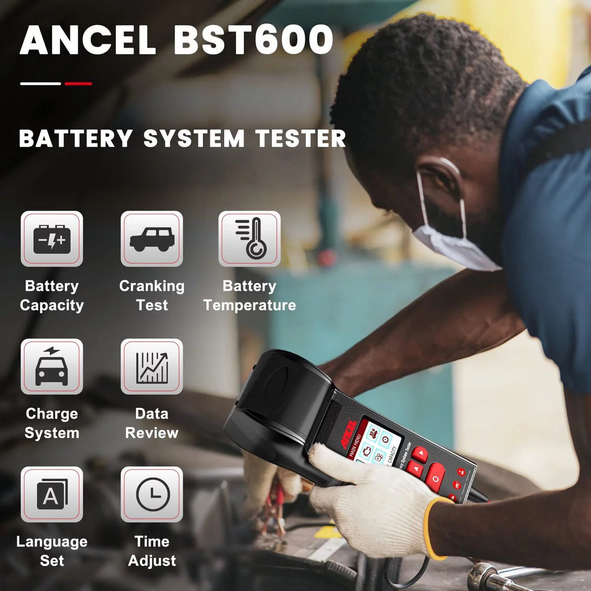 12V/24V Automotive Car Battery Load Tester Tool L91186
