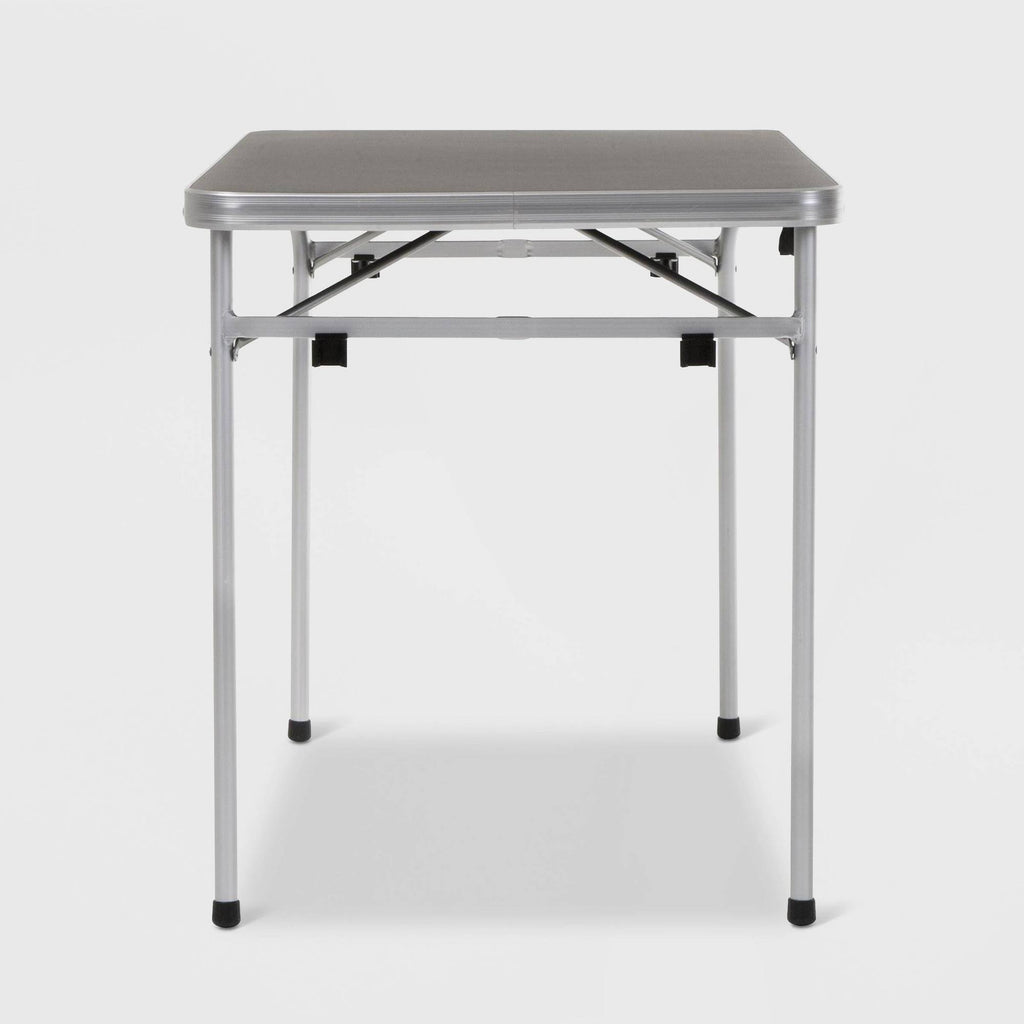 4ft Grey Aluminum Camping Table and Bench Set S710