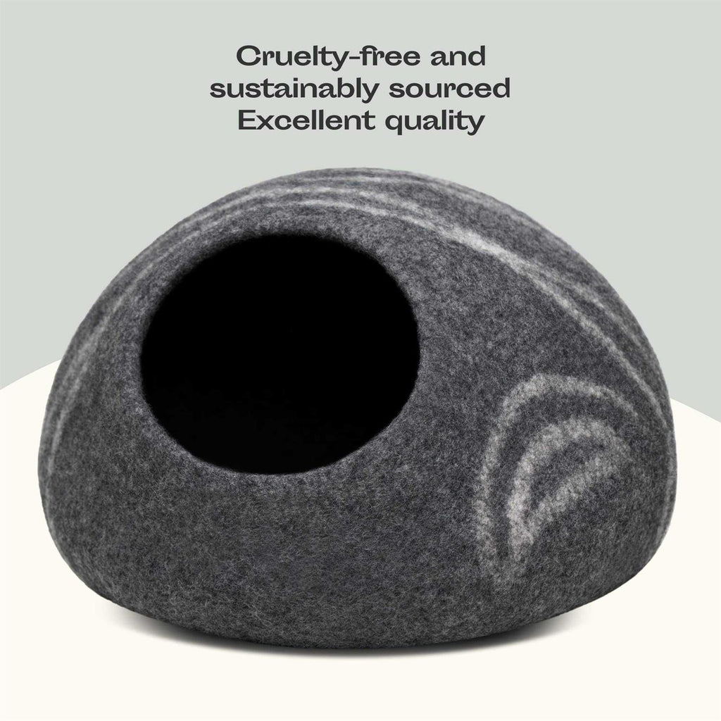 Felt Cat Bed Cave 100% Merino Wool V305018