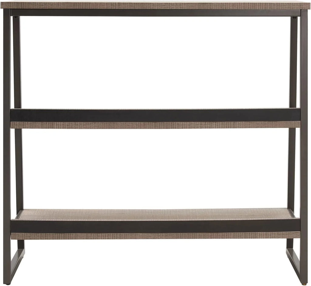 Rustic Oak/Black Shelves And Sides I79621
