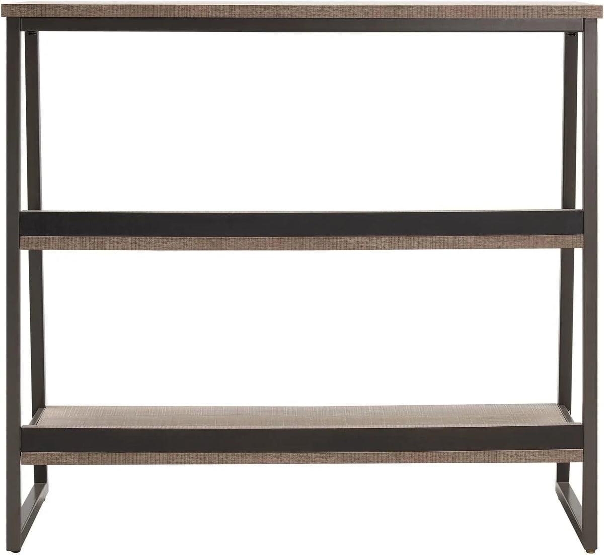 Rustic Oak/Black Shelves And Sides I79621