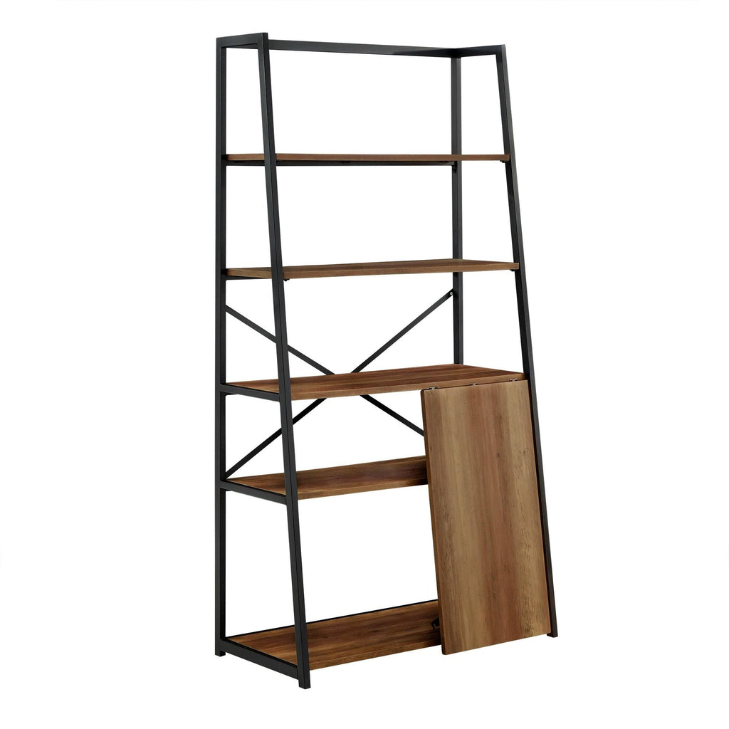 Folding Desk with Bookcase D723003