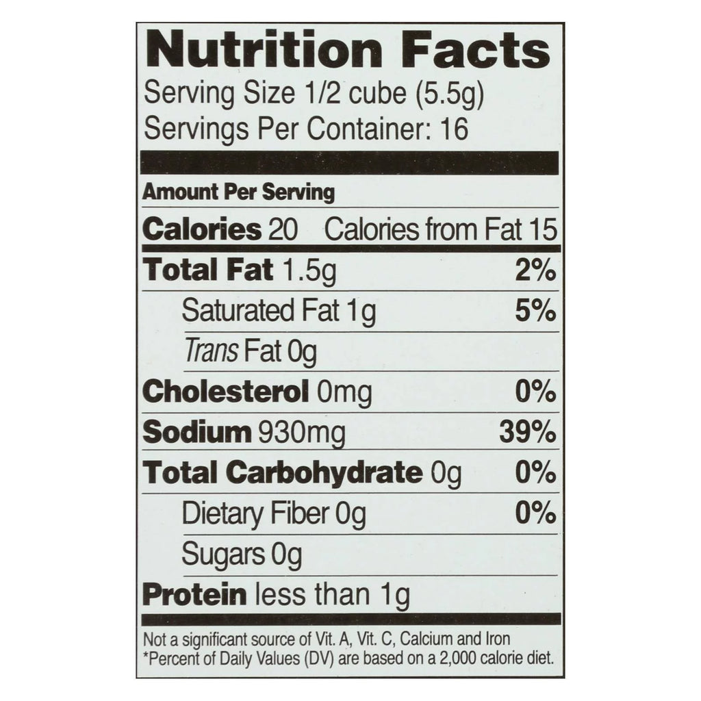 Natural Bouillon Cubes 3.1 oz Case of 12 N53041