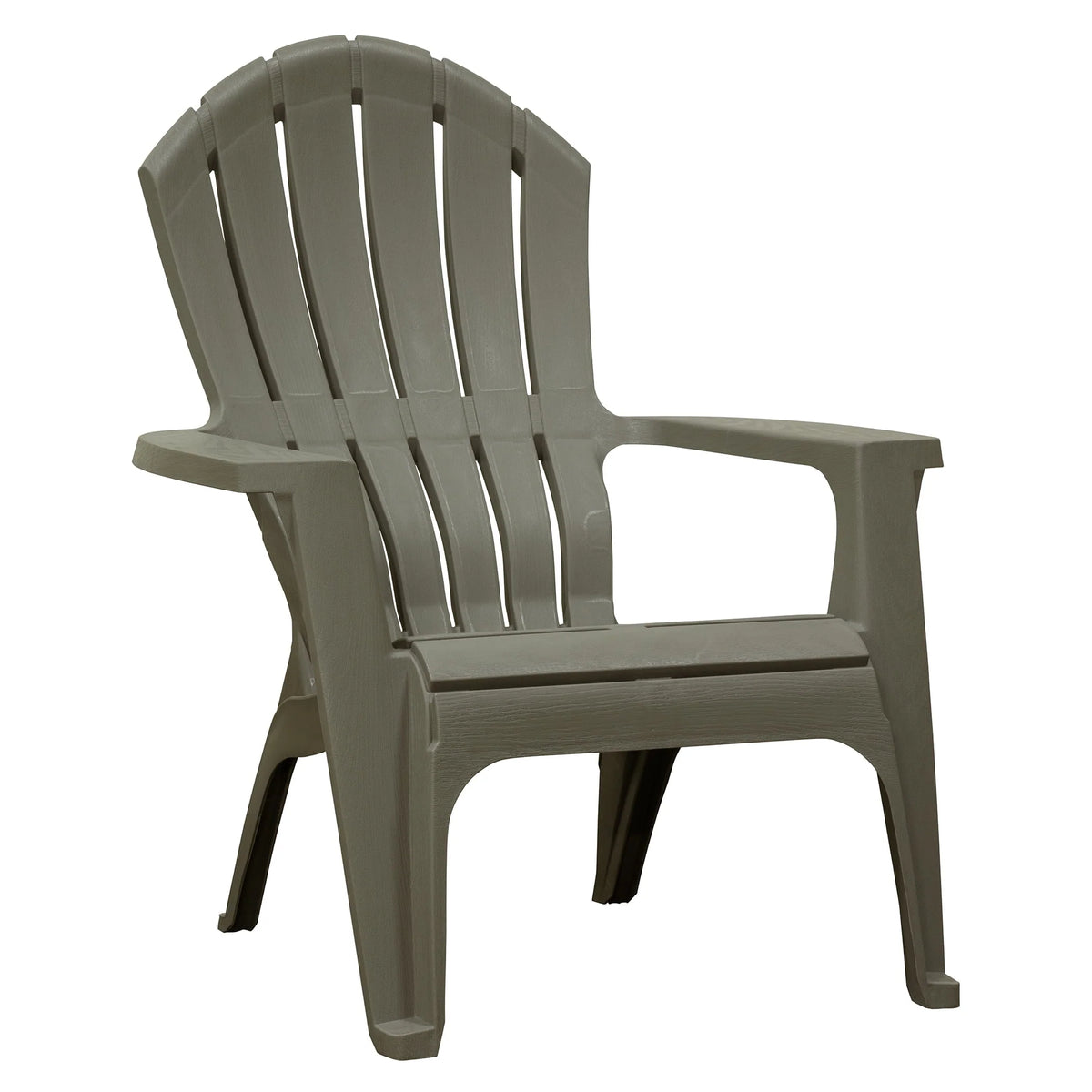 Outdoor Resin Stackable Adirondack Chair Gray F151793
