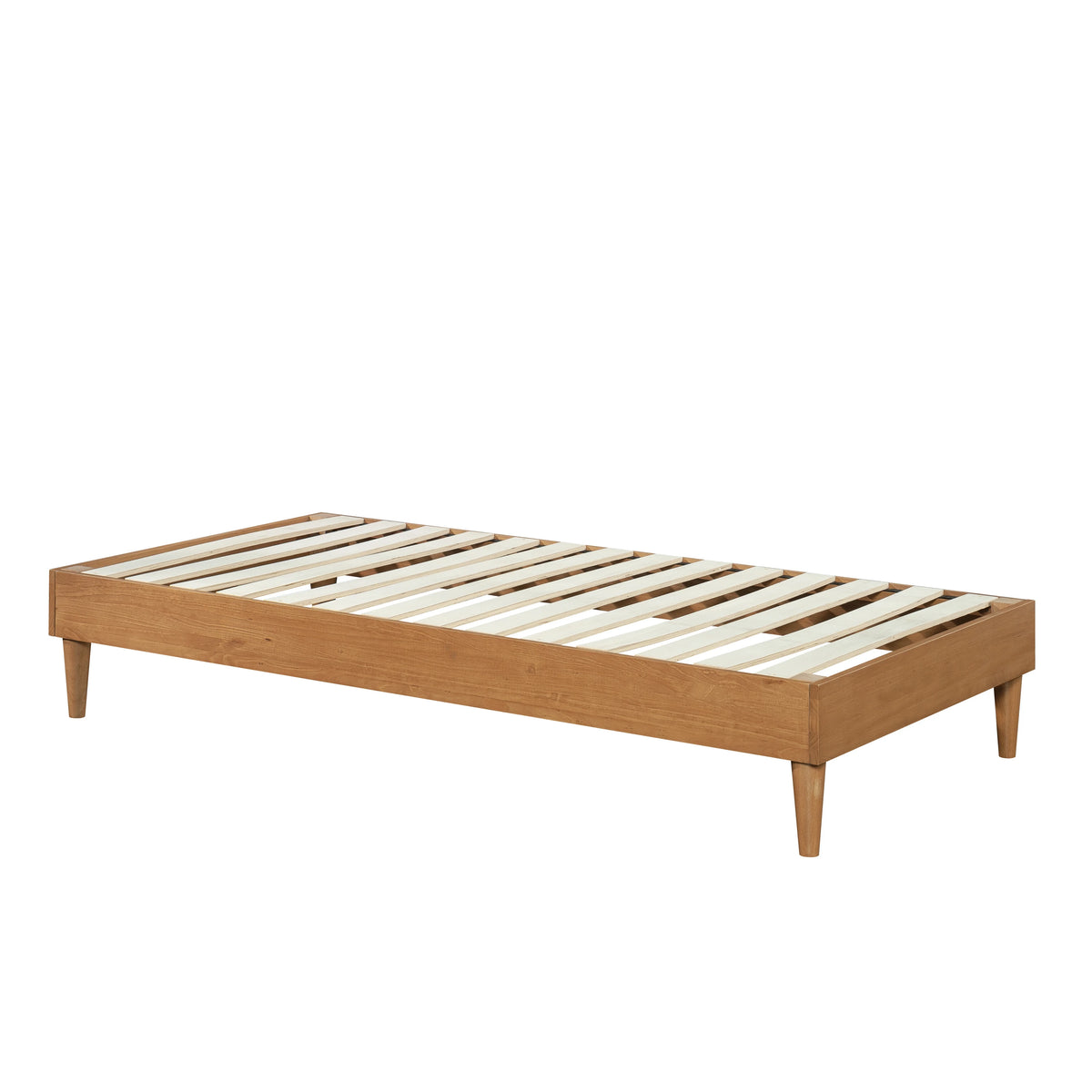 Twin-Size Solid Wood Platform Bed S71370