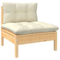 Patio Sofa with Cushions Solid Pinewood P8767