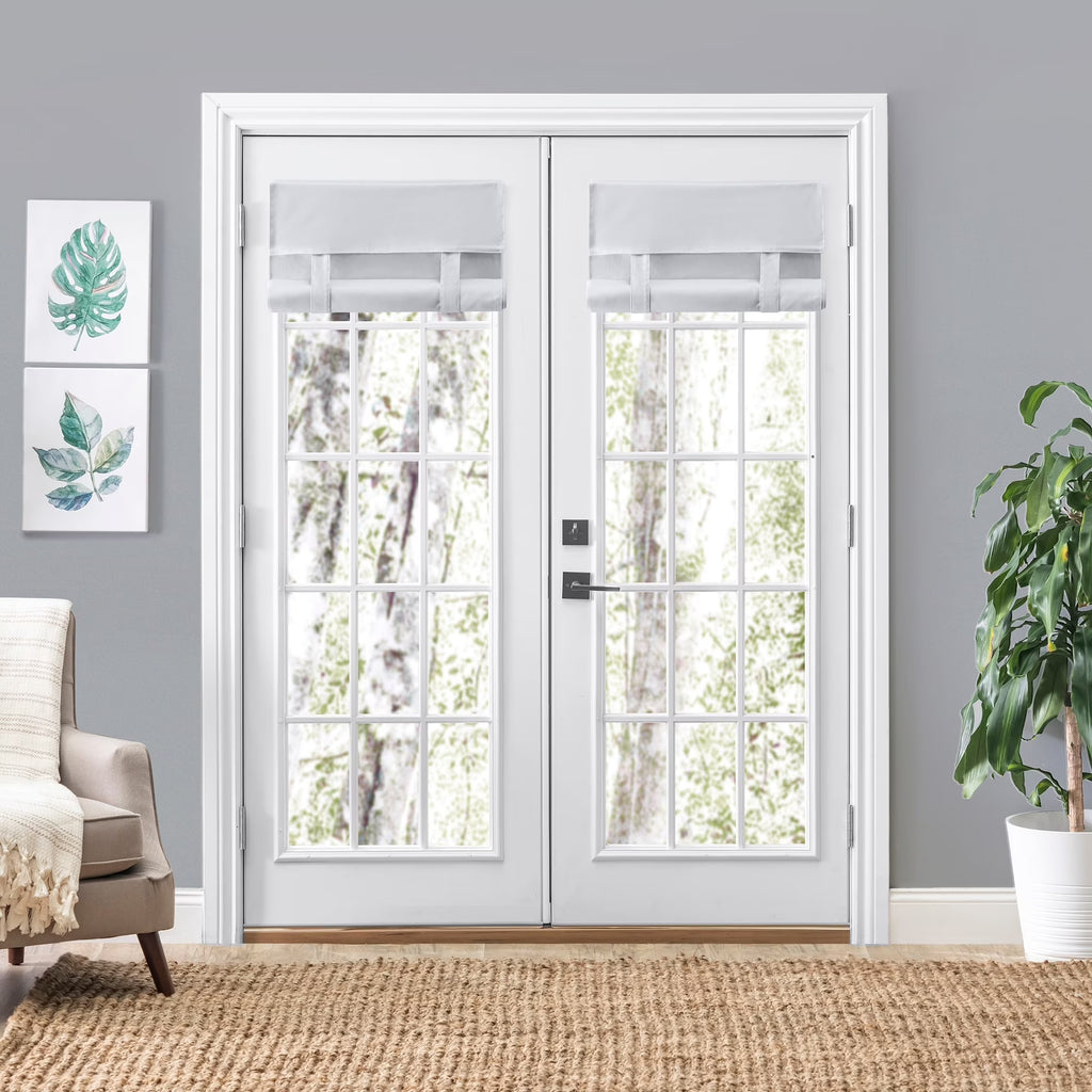 French Door Harmony Shade - 25"X70" Gray L857