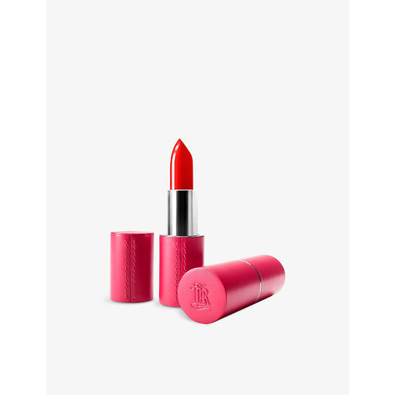Fuchsia Refillable Leather Lipstick Case K327438