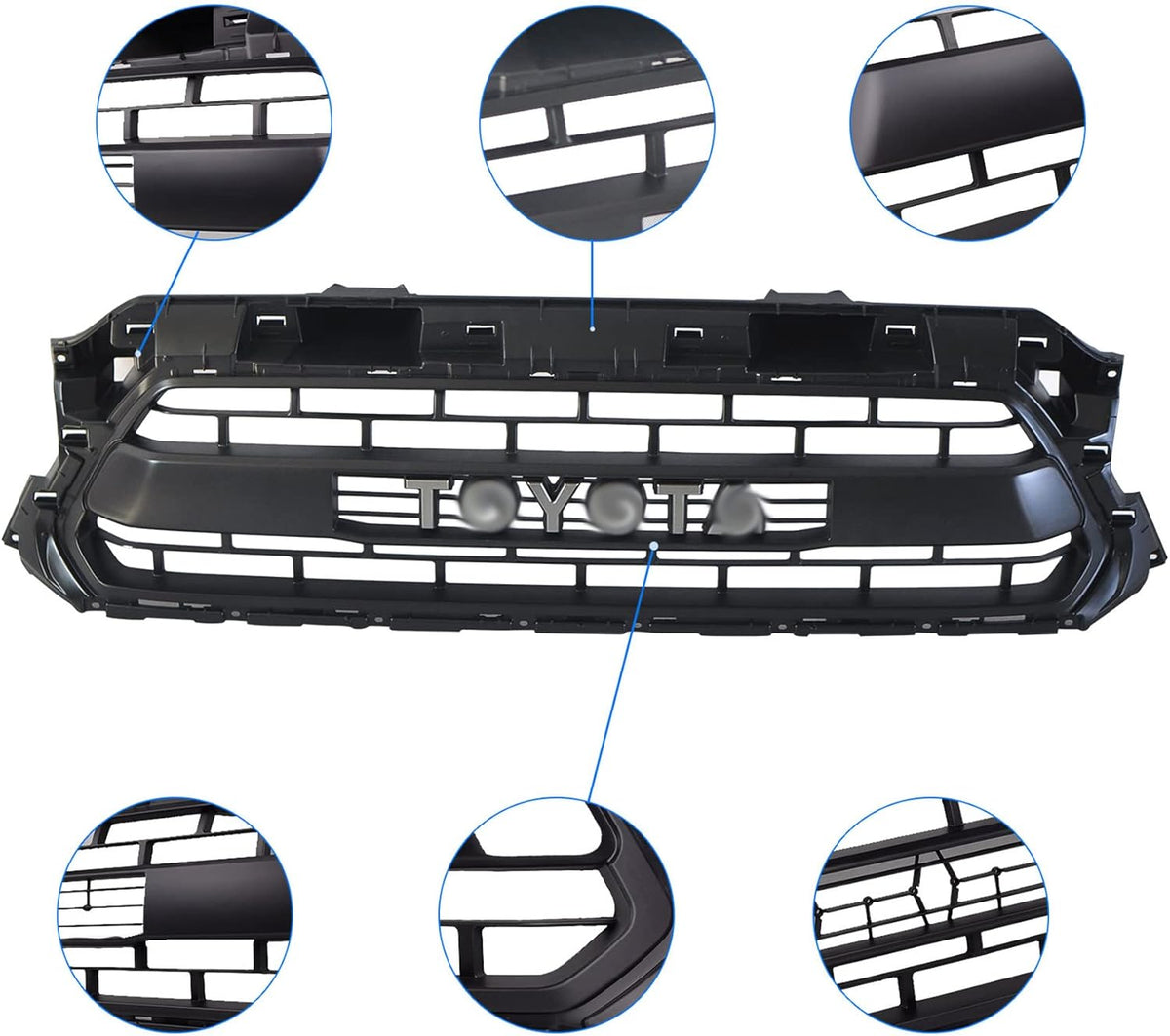 Black LED Front Grille for Tacoma 2012 2013 2014 2015 Z3821