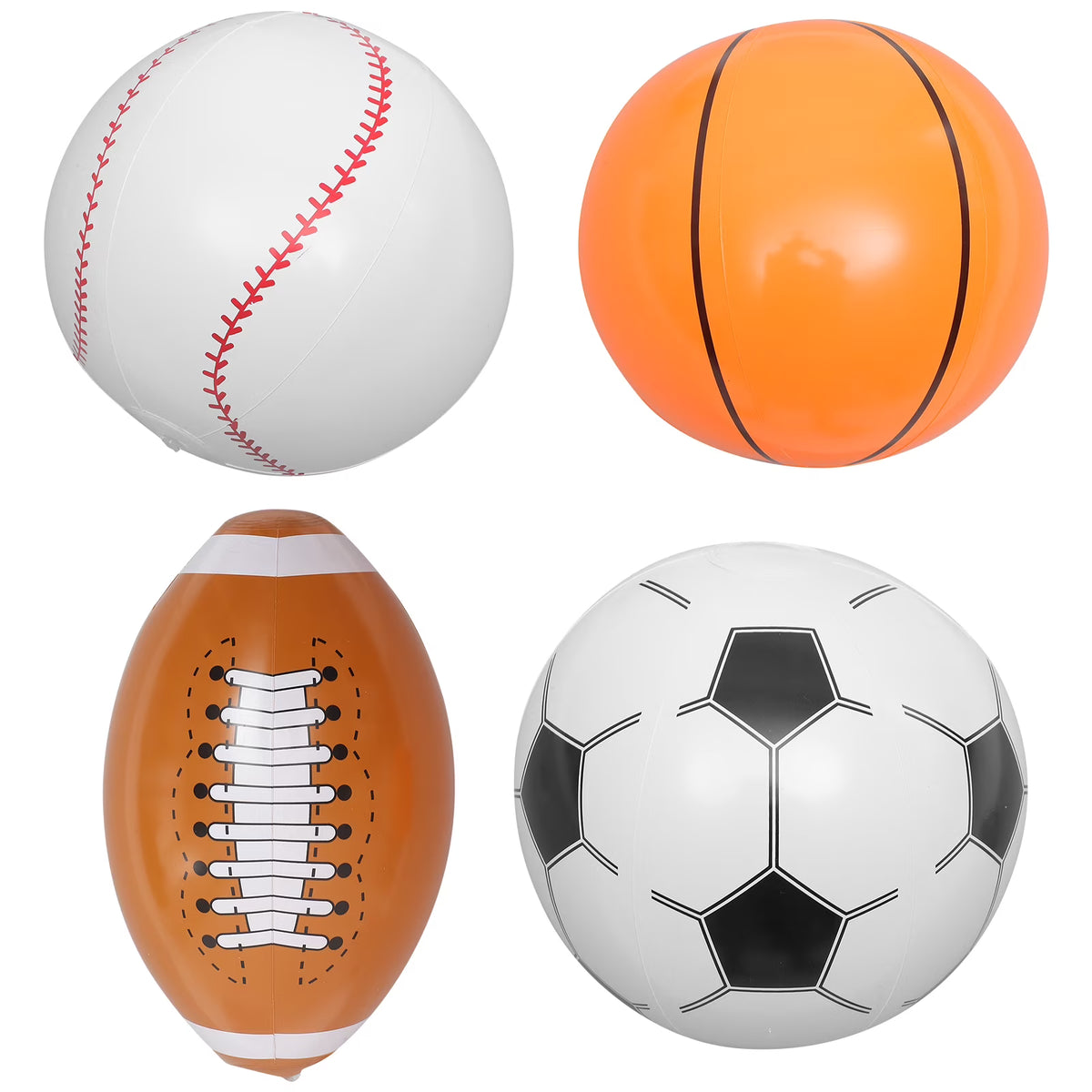 4pcs Inflatable Beach Ball Y85799