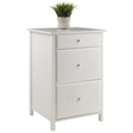 White Wood File Cabinet Z424
