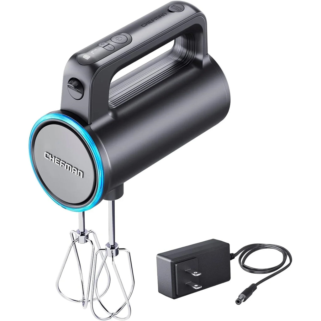Black Cordless Hand Mixer with 7 Speed Settings X771306