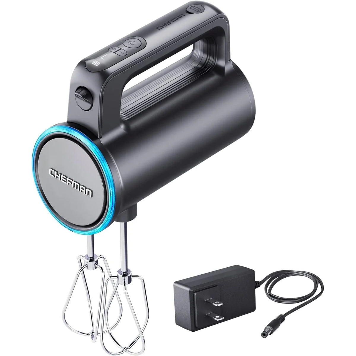 Black Cordless Hand Mixer with 7 Speed Settings X771306