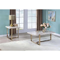 Faux Marble Champagne Coffee Table Z84893