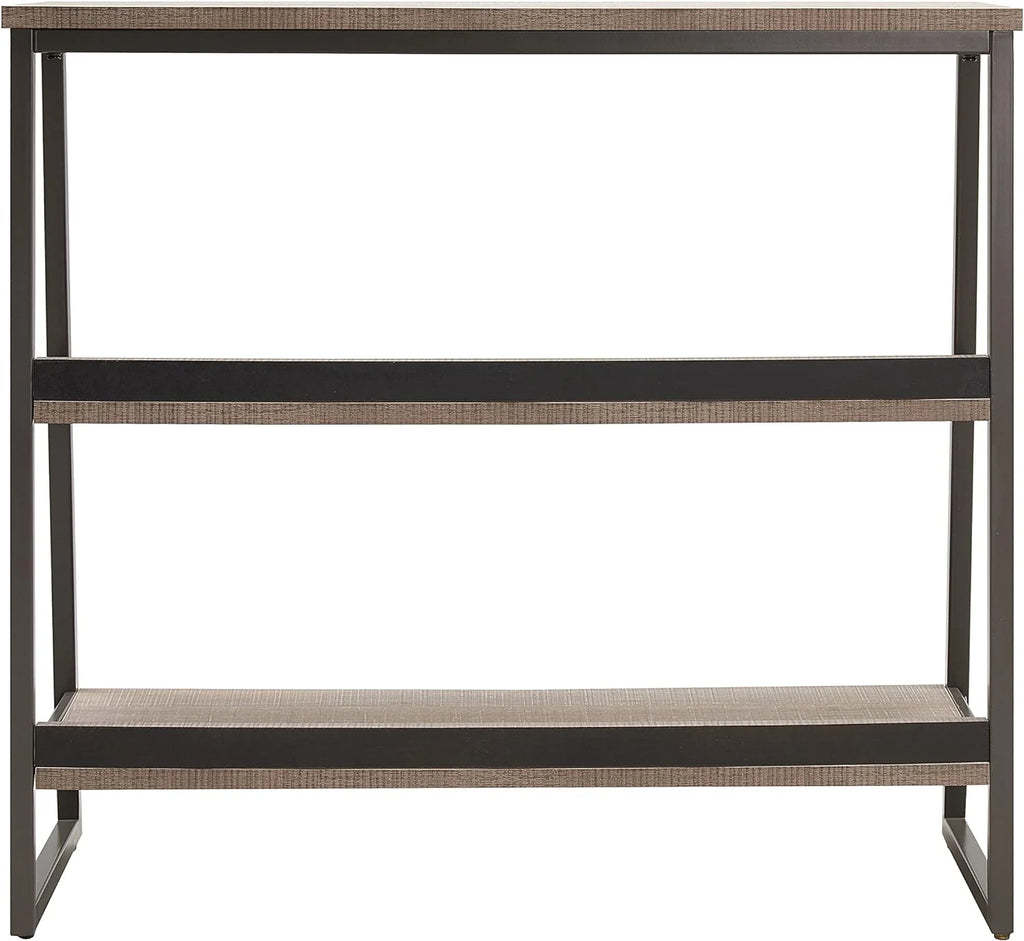 Rustic Oak/Black Shelves And Sides I79621
