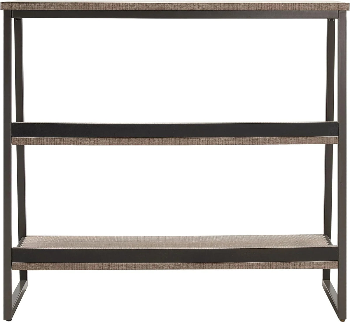 Rustic Oak/Black Shelves And Sides I79621