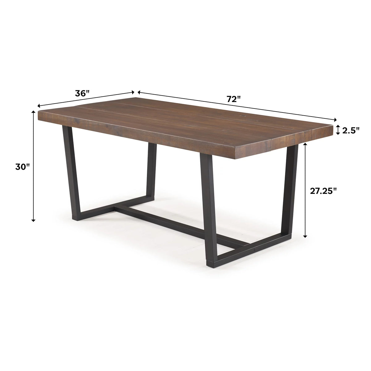 Modern Farmhouse Two-Tone Dining Table E626484