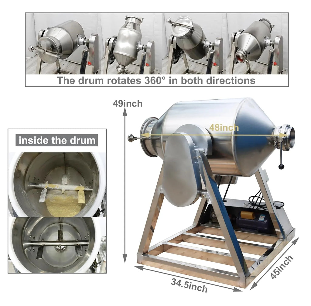 200L Stainless Steel Dry Powder Mixer G1001