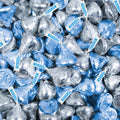 2 lb Light Blue & Silver Hershey's Kisses Candy L2942