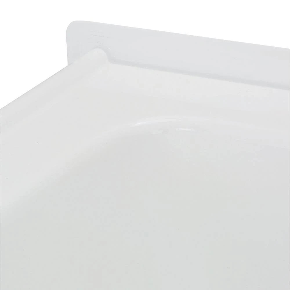 White 5 ft. Left Hand Drain Soaking Tub Z590