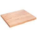 Oak Wall Shelf Solid Treated Wood Light Brown M570
