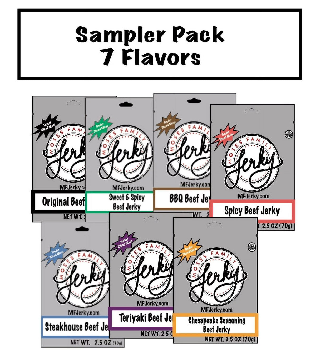 Beef Jerky 2.5 oz Pack of 7 B917534