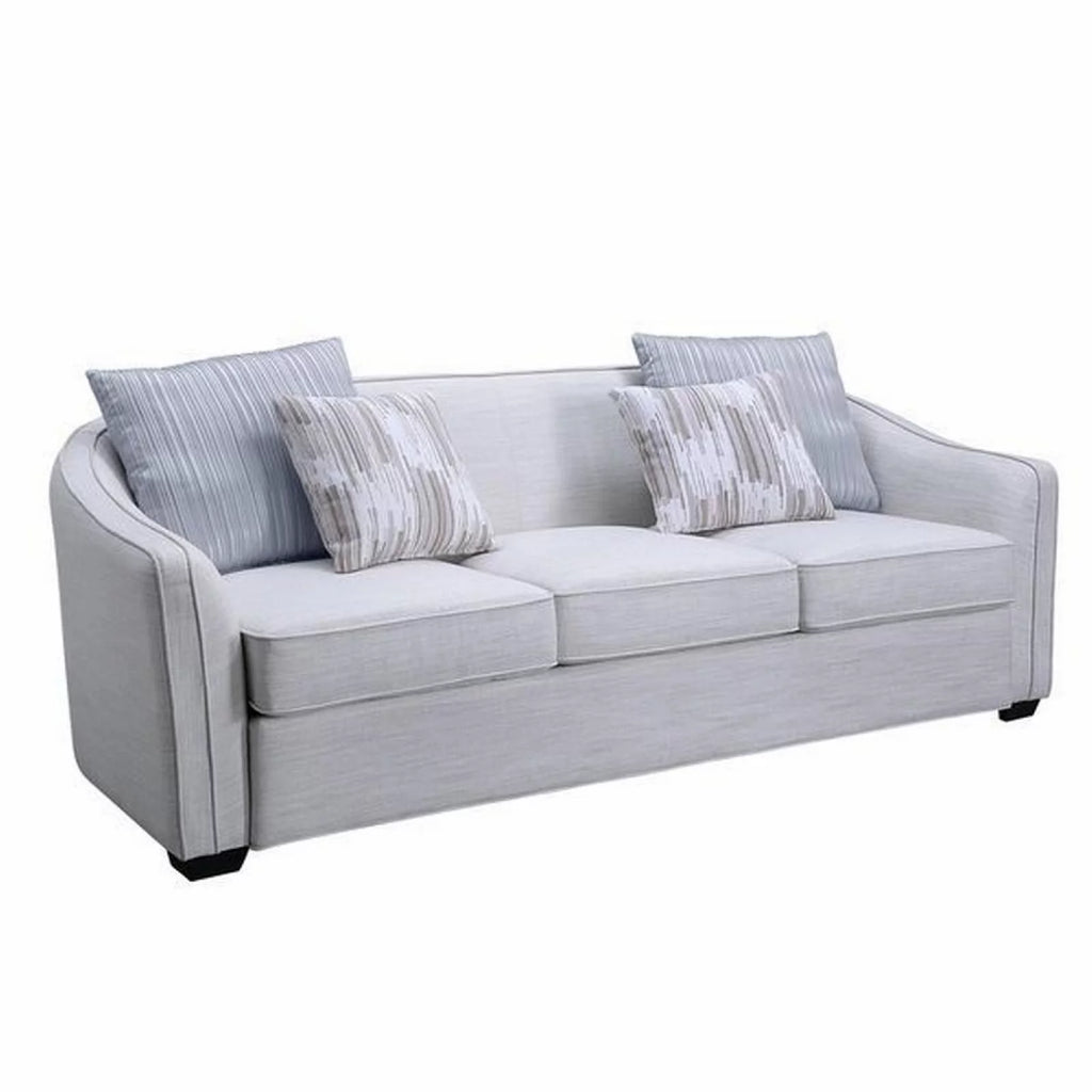 Gray Fabric Upholstery Sofa V66387