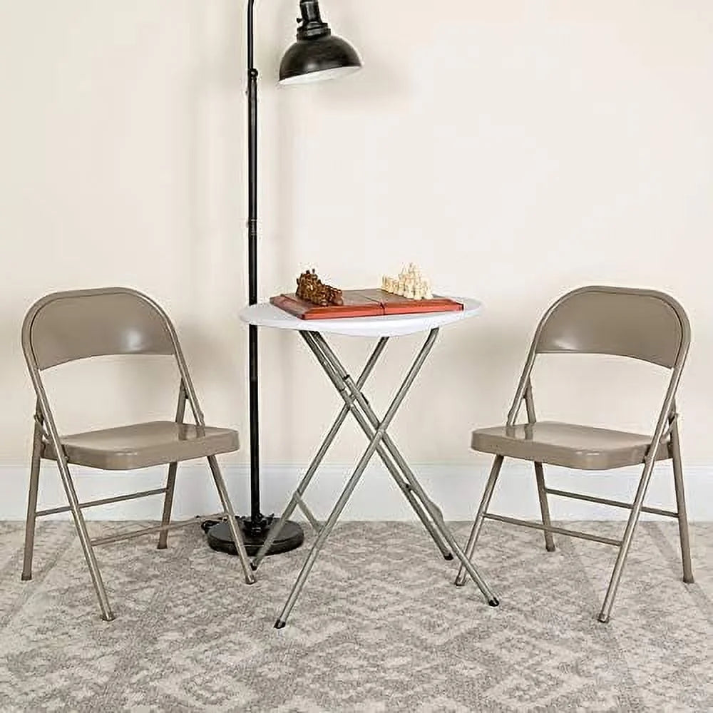 Gray Metal Folding Chair A493