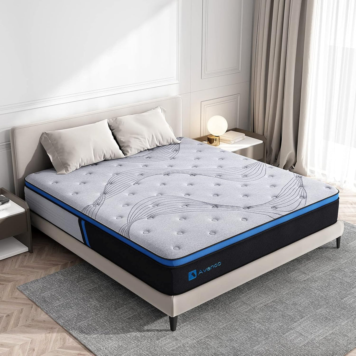 California King 10 Inch Hybrid Memory Foam Mattress Q84383