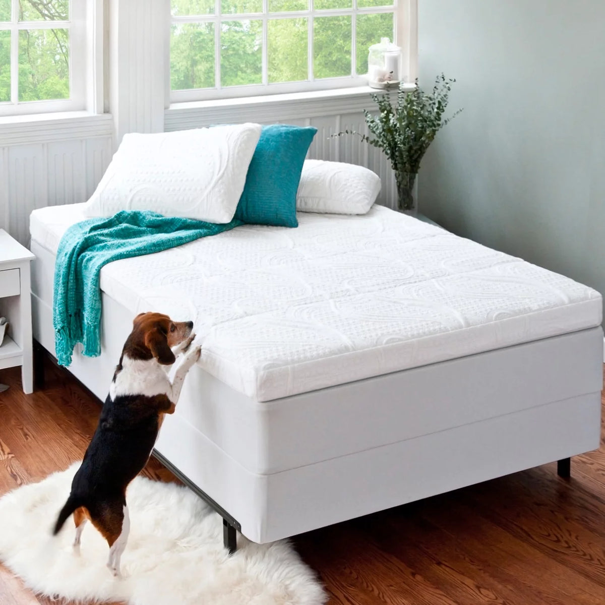 Green Tea Memory Foam Mattress Topper T4803