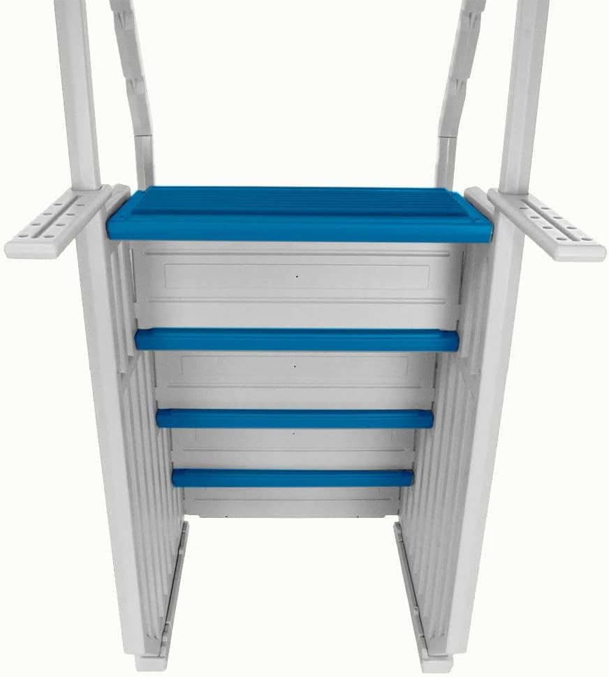 White Frame Above Ground Swimming Pool Step & Ladder A797299