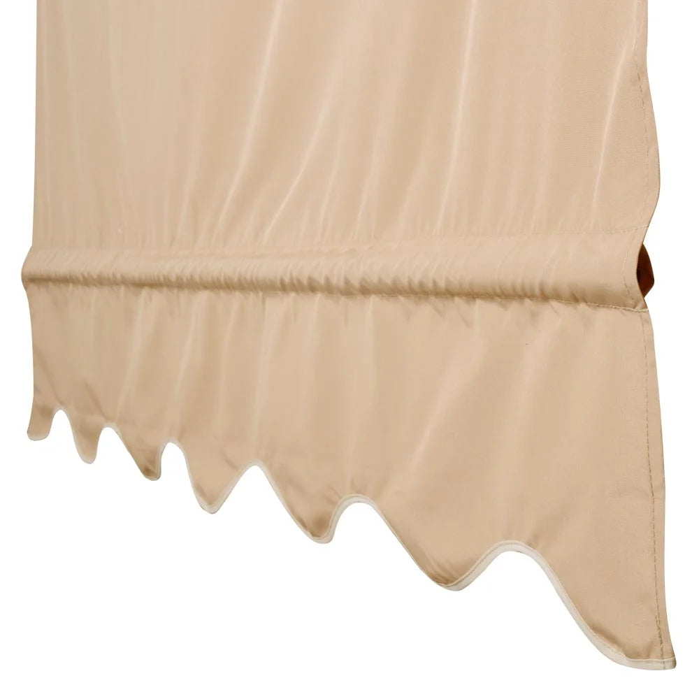 2 Pcs 15.5x4 Ft Canopy Cover Replacement with Valance Tan H724980