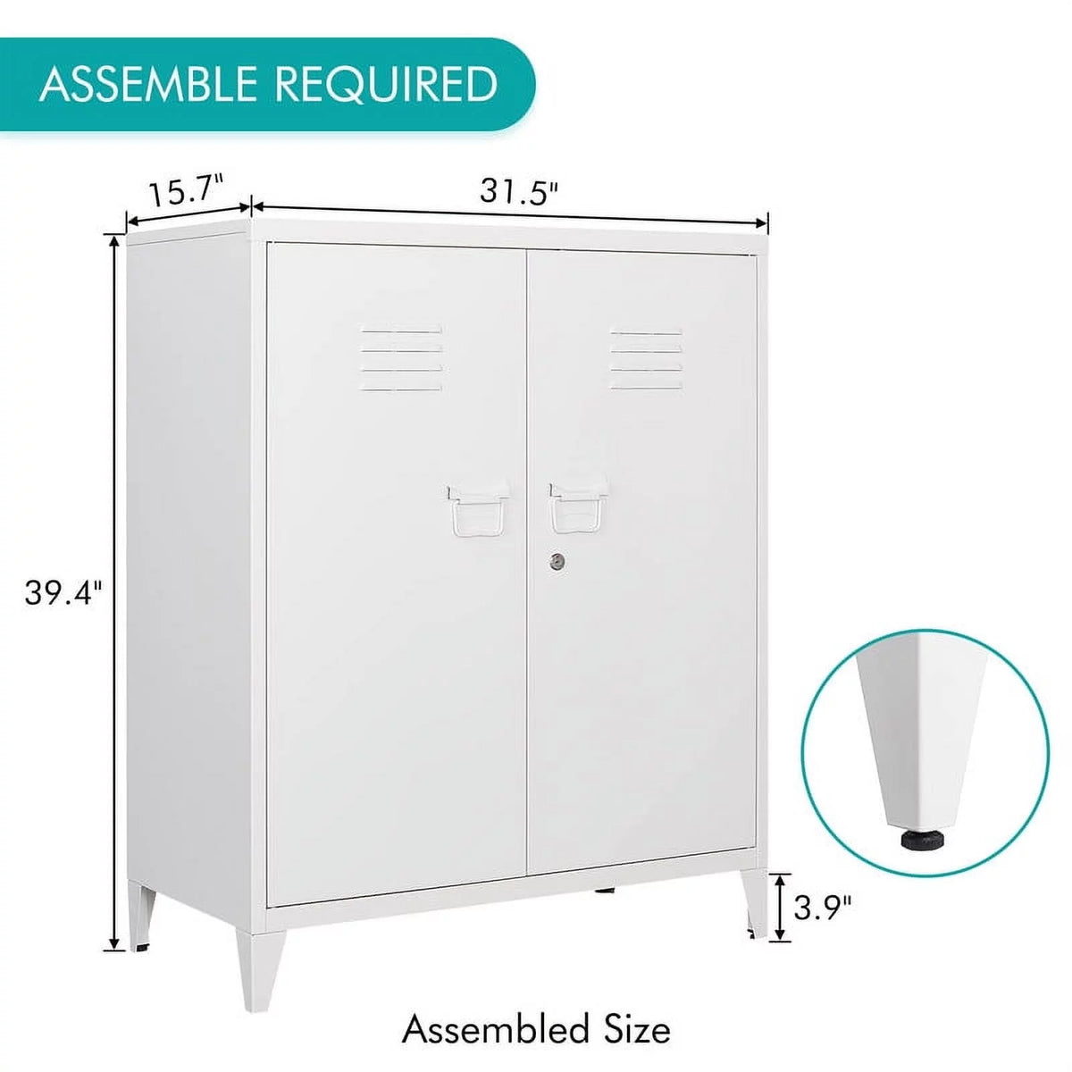 Metal Locker with 2 Doors O1316