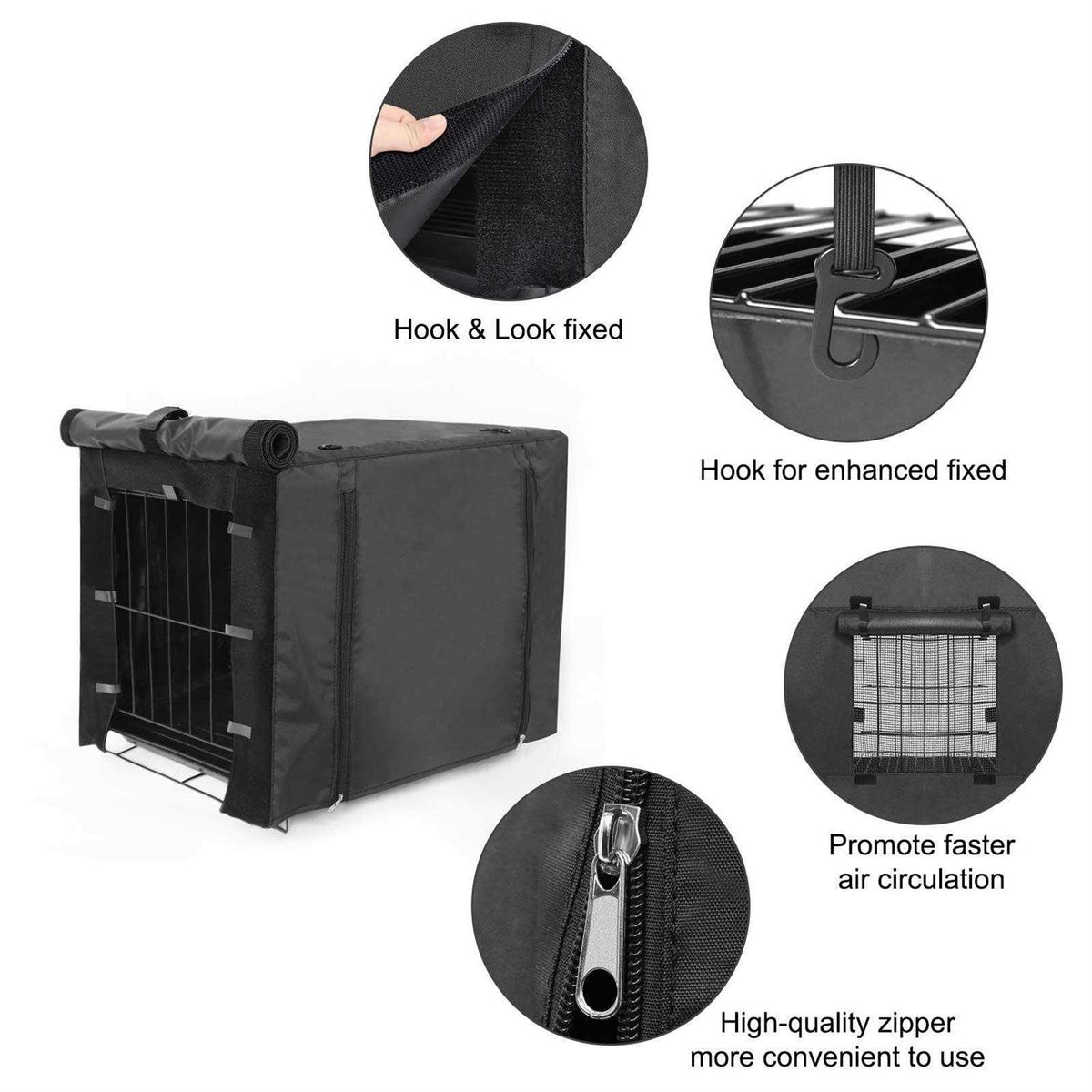 Dog Crate Cover Double Door 36 42 48 inches Z1649