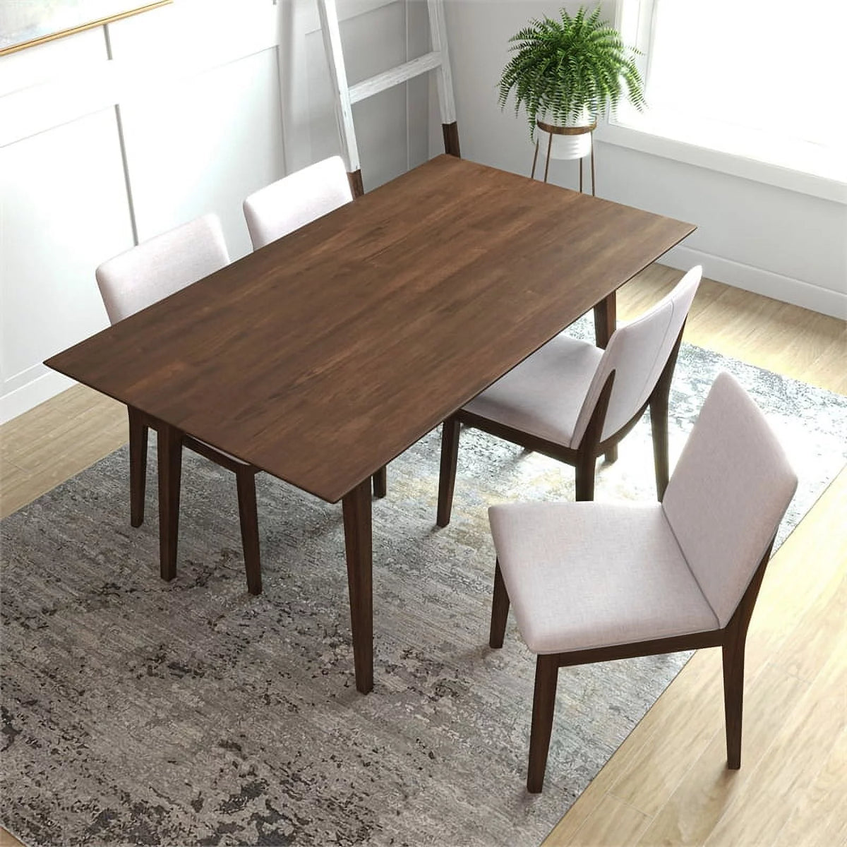 Mid Century Modern Dining Table Set for 4 H6365
