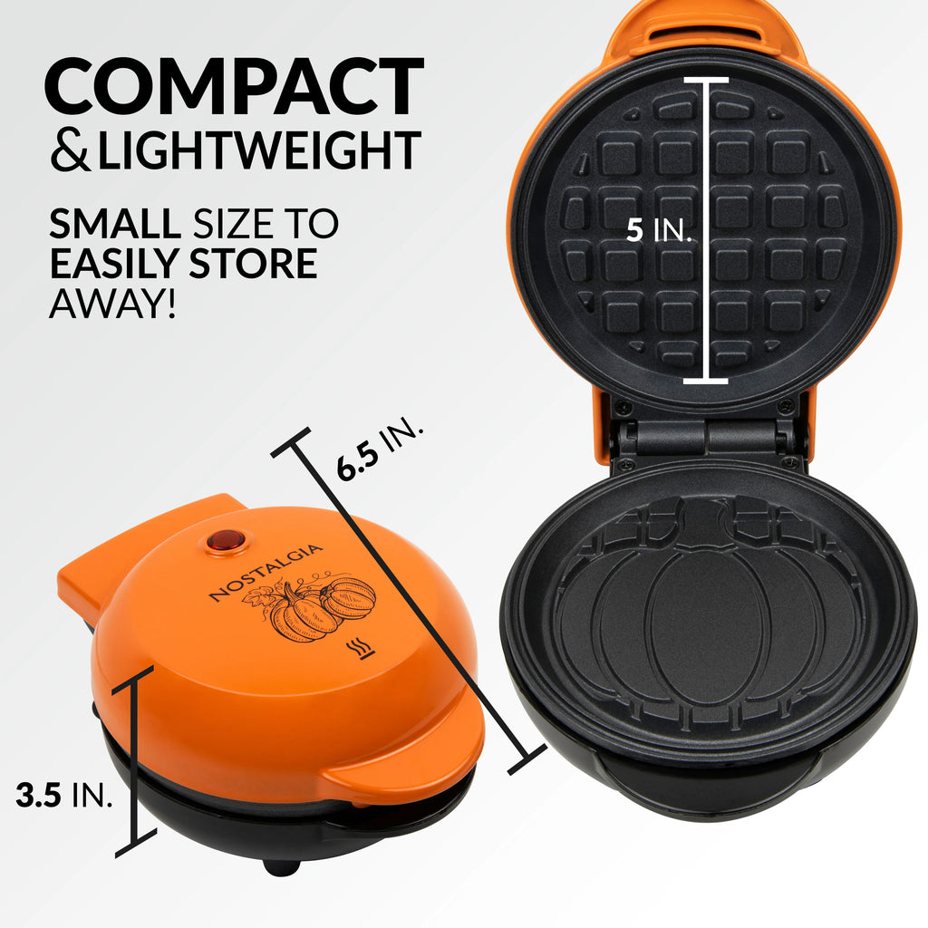 Personal Electric Pumpkin Waffle Maker Z81453