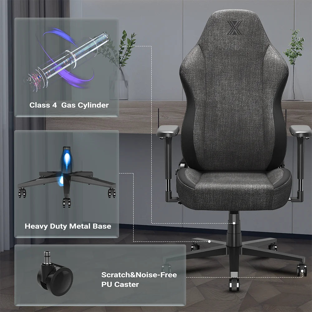 Black Ergonomic Gaming Chair with Lumbar Support X501798