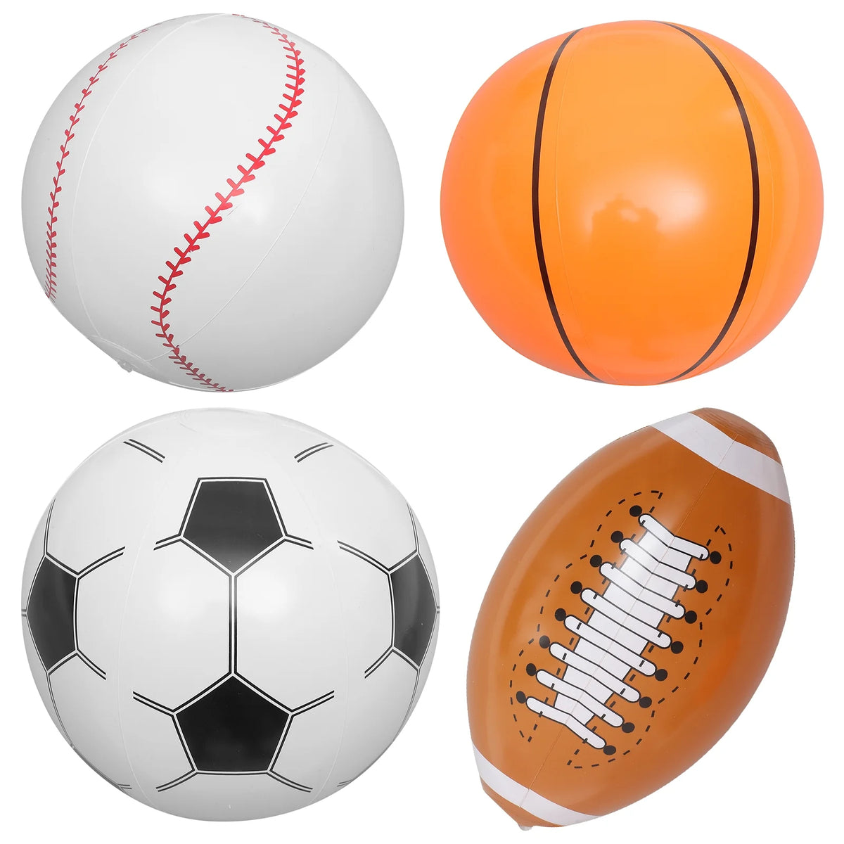 4pcs Inflatable Beach Ball Y85799