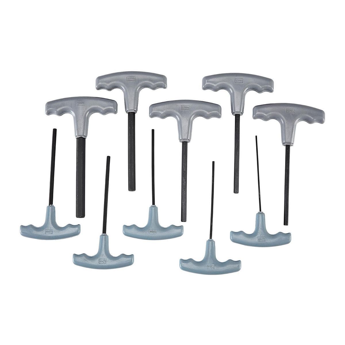 Metric T-Handle Hex Key Set, 10 Piece M5606