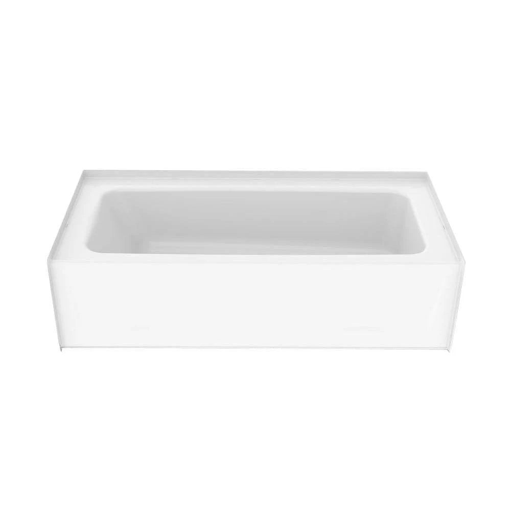 White 5 ft. Left Hand Drain Soaking Tub Z590