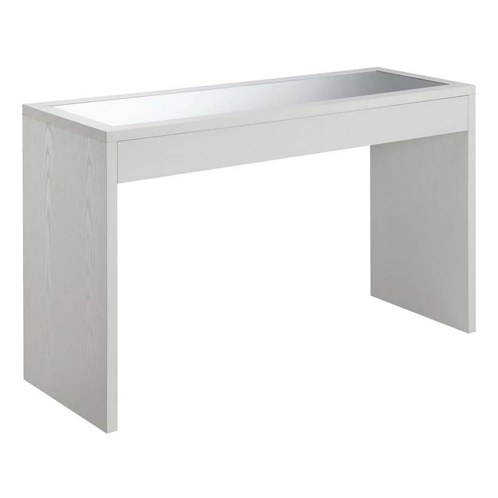 White Mirrored Console Table W165