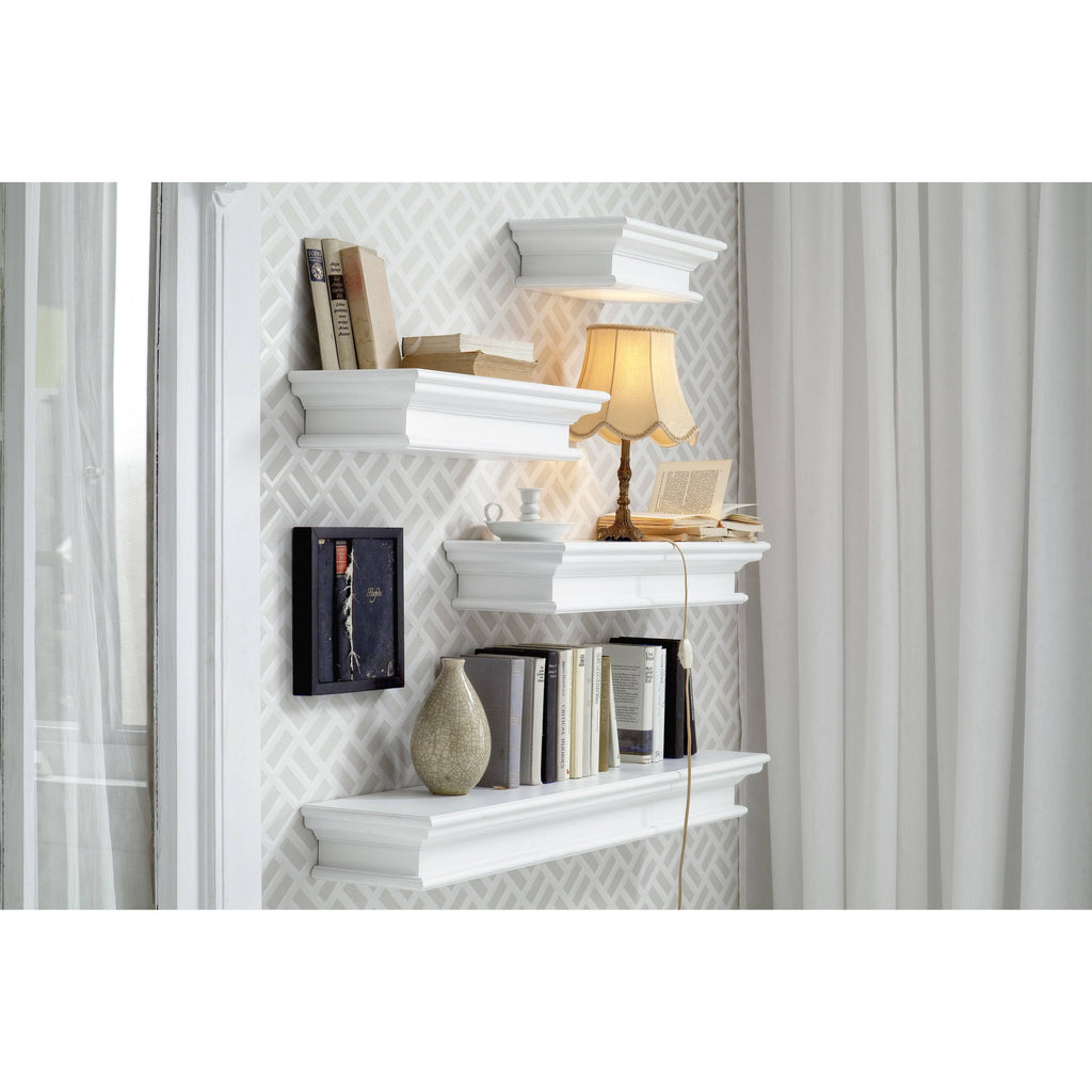 White Floating Wall Shelf H69047