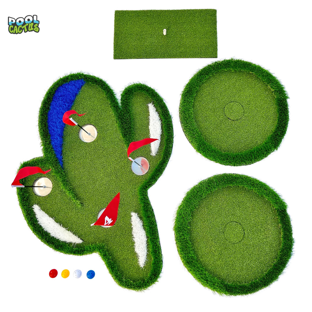 Floating Golf Green with 60 Multi Colored Floating Golf Balls E582991