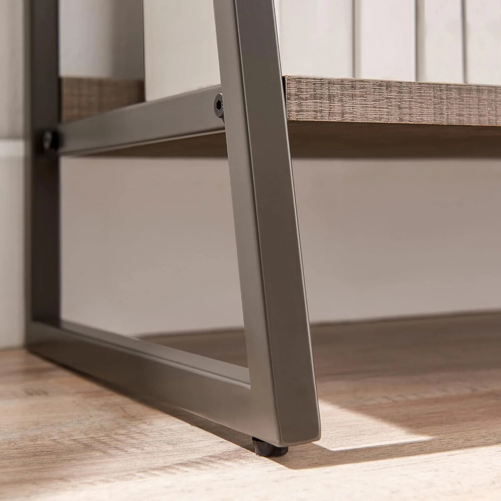 Rustic Oak/Black Shelves And Sides I79621