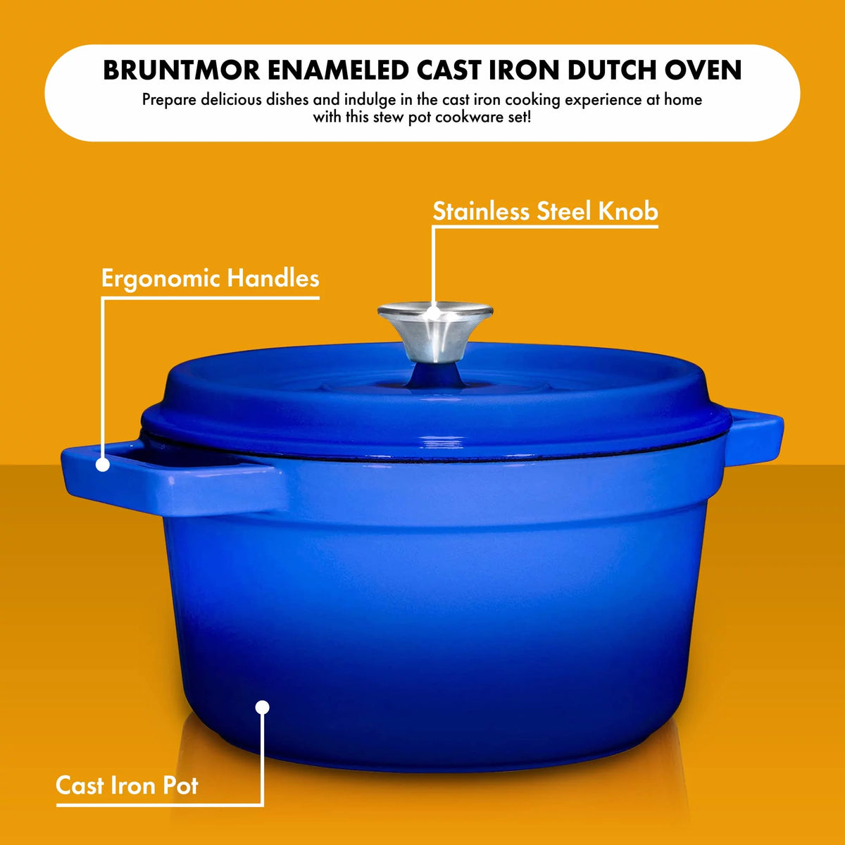 Enameled Cast Iron Dutch Oven 65 Quart M59507