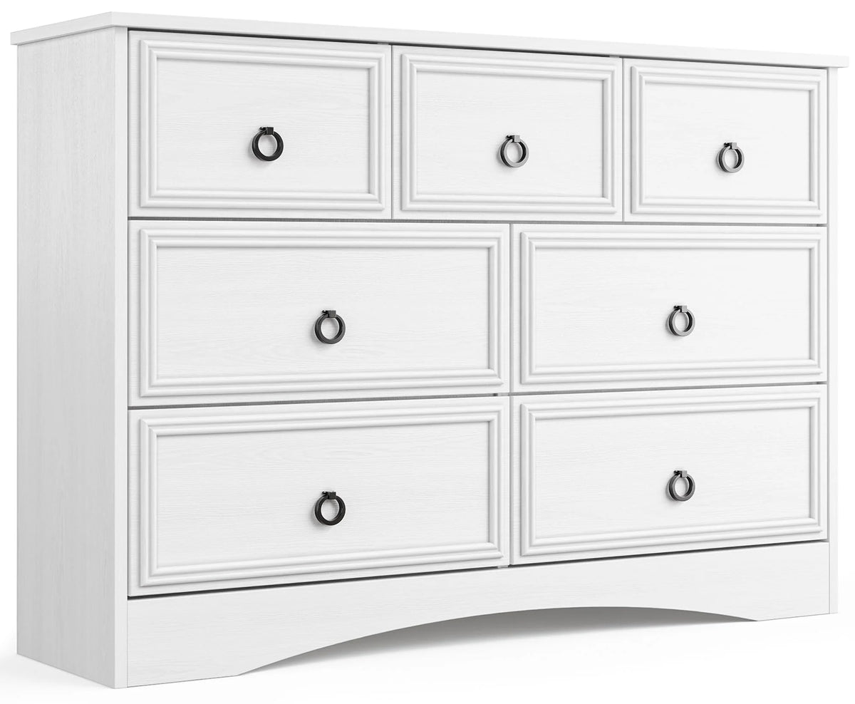 Gray 7 Drawer Wood Dresser F538104